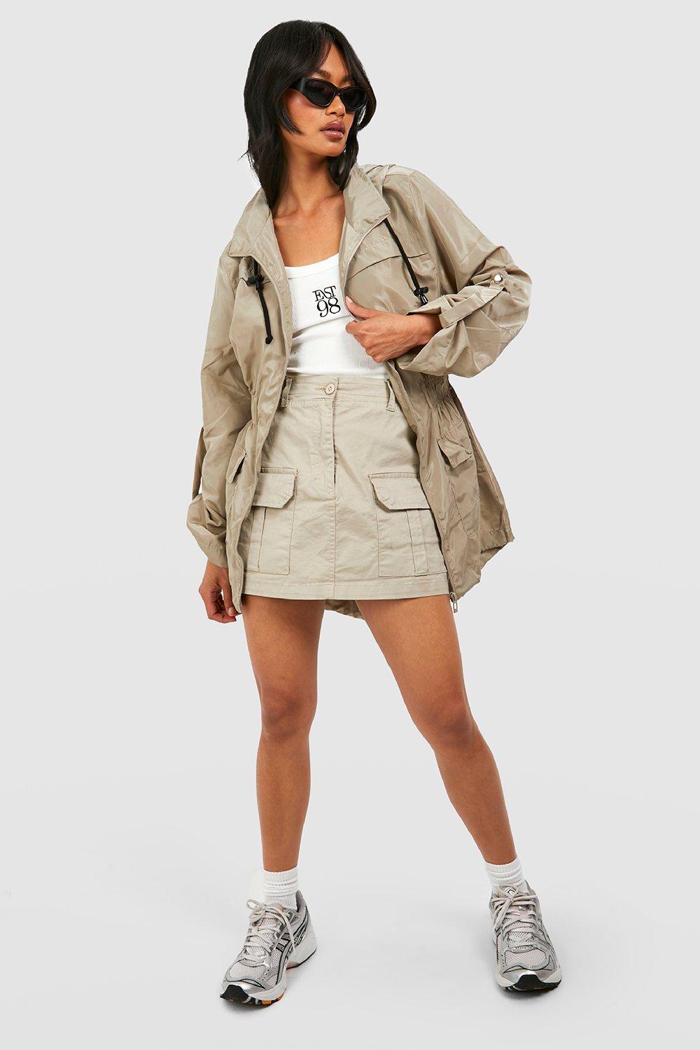 Hooded mac best sale jacket womens