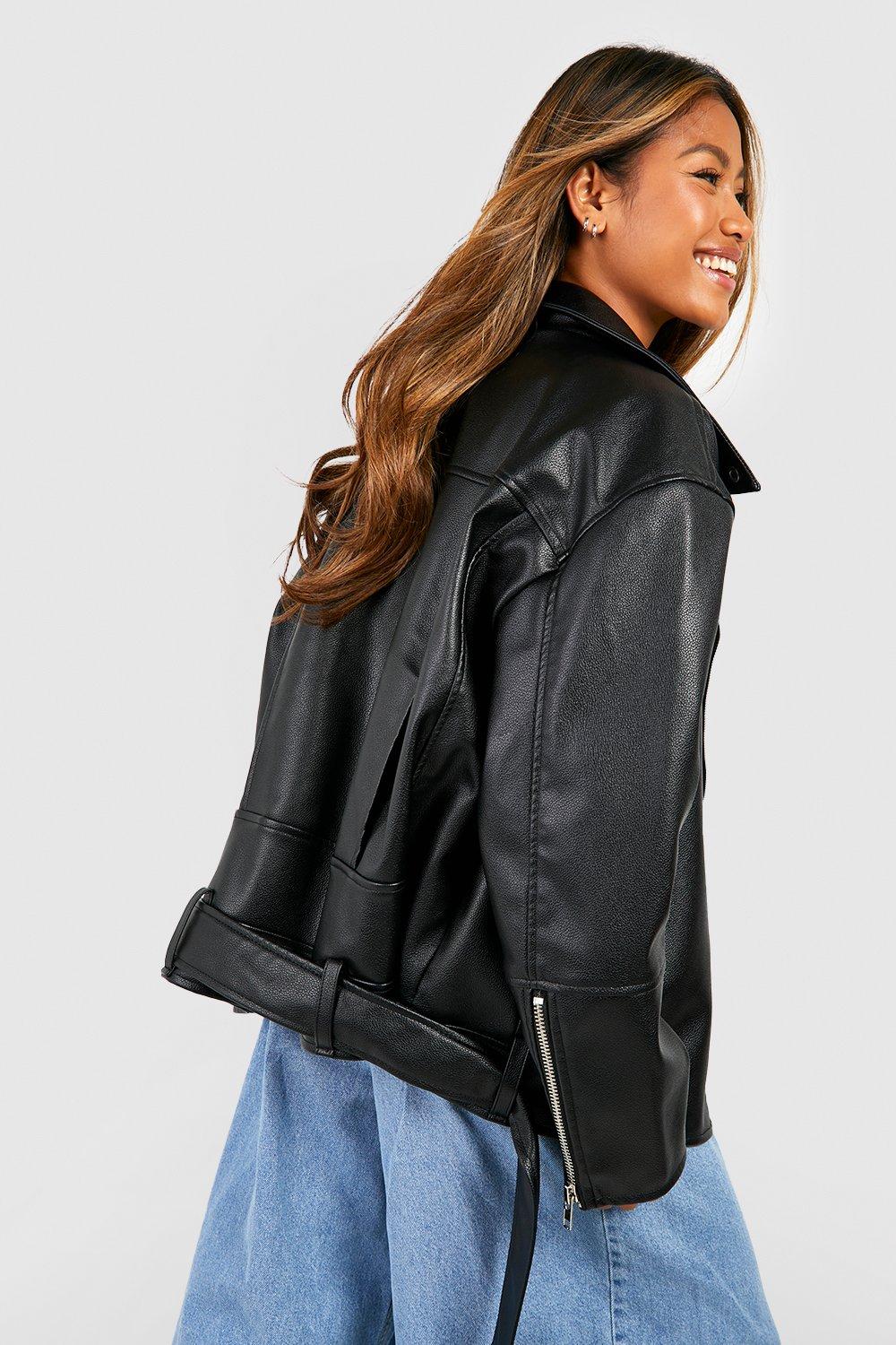 Black 2024 jacket boohoo