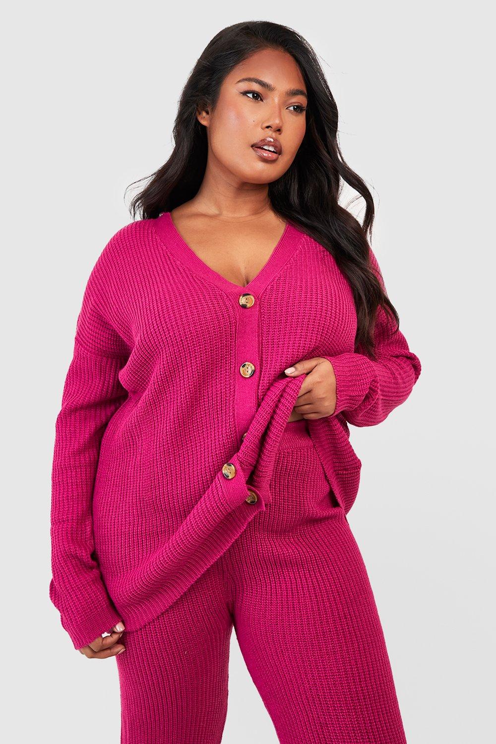 Plus Chunky Knit Cardigan Co-ord