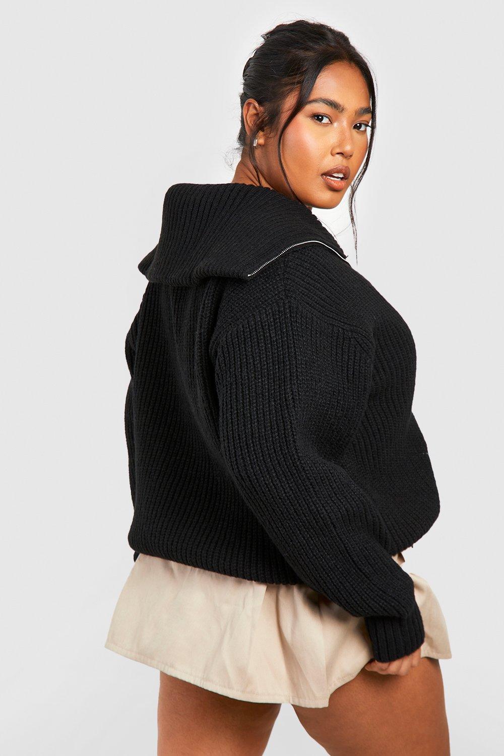 Chunky zip cardigan new arrivals