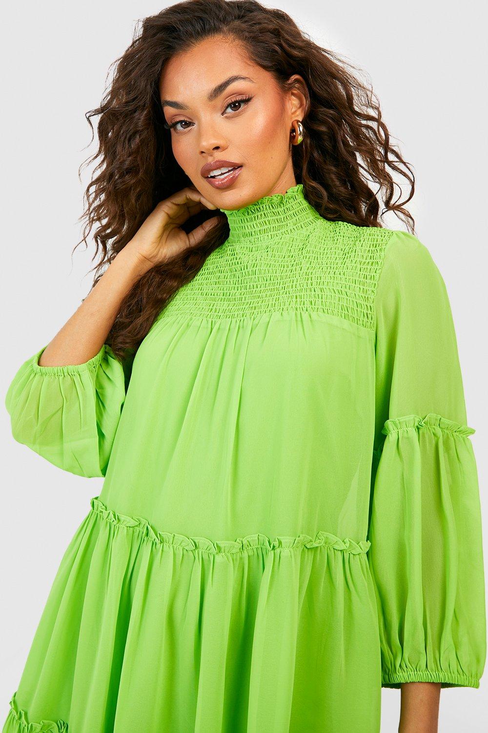 Neon smock outlet dress