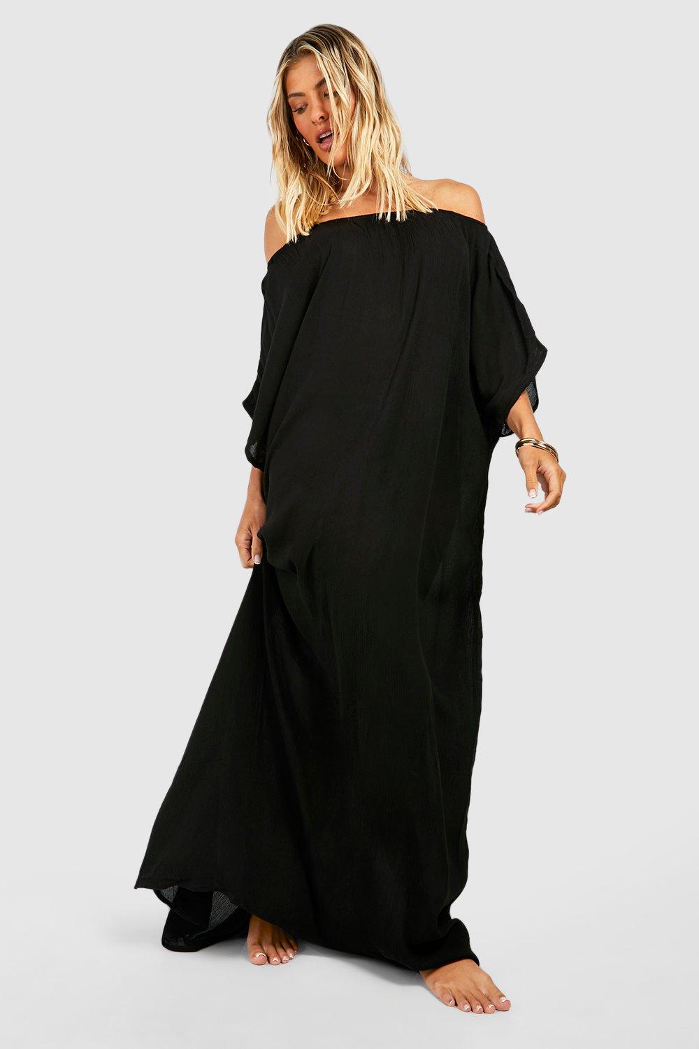 Off the shoulder hot sale beach maxi dress