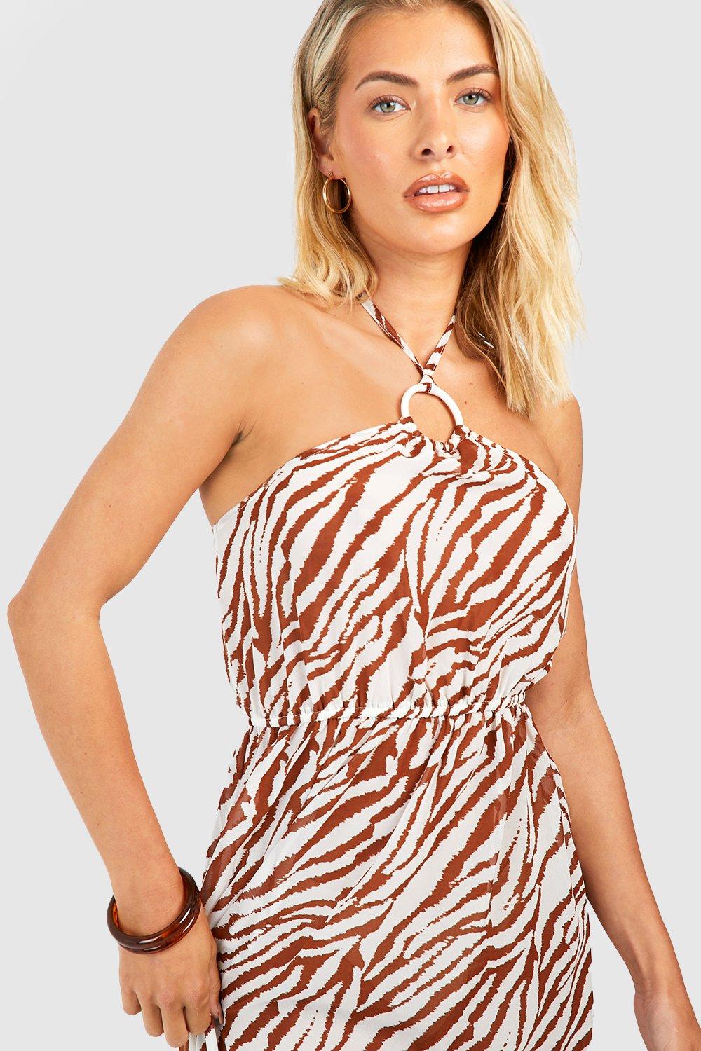 Boohoo hot sale cream dress