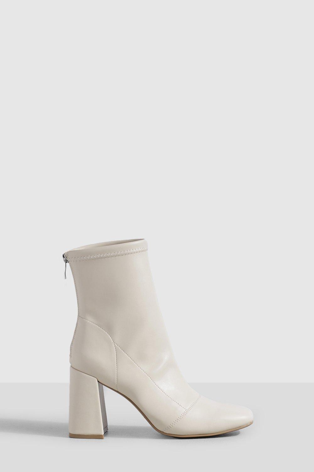 Cream leather best sale boots uk