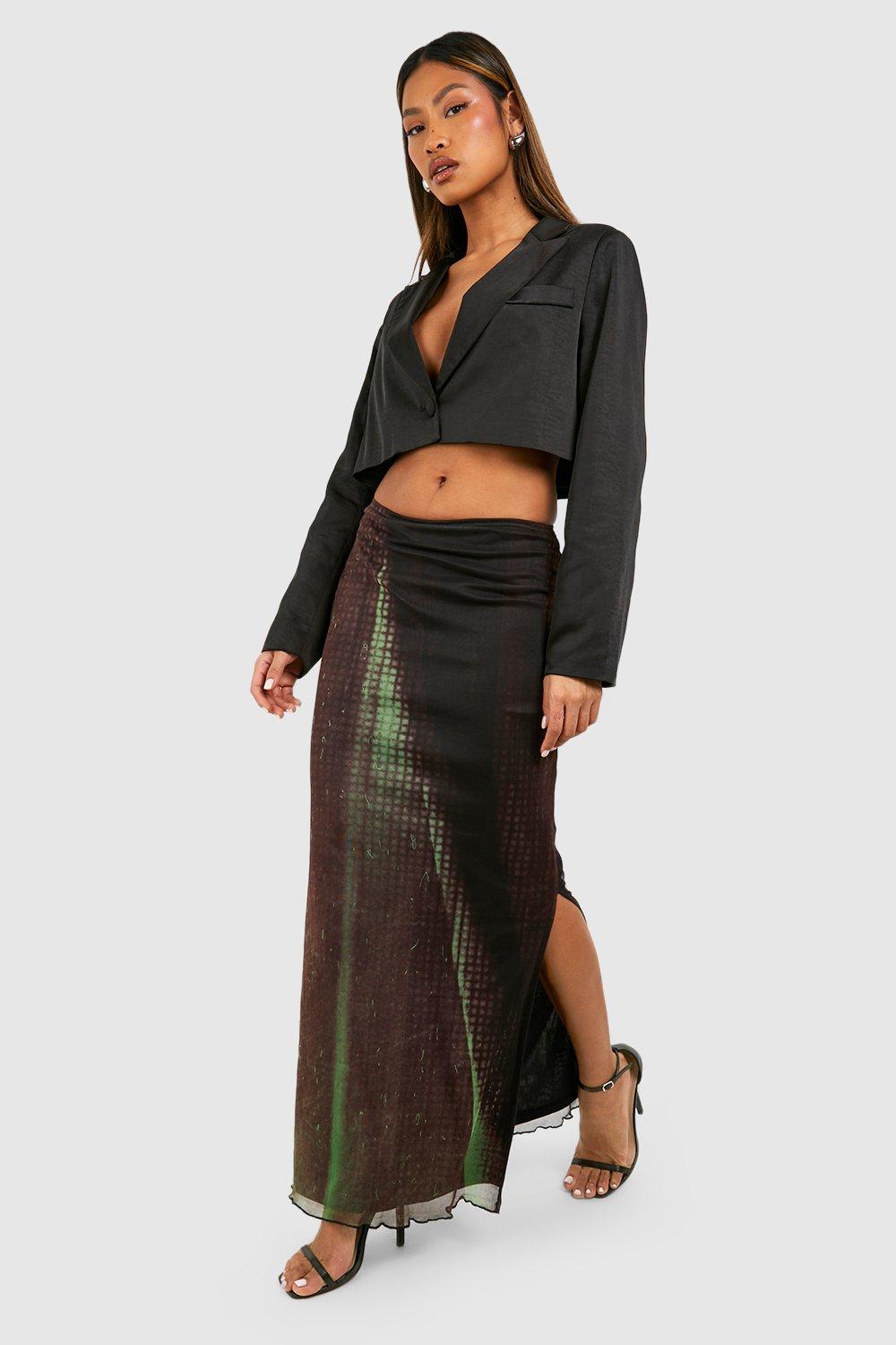 Mesh shop skirt boohoo