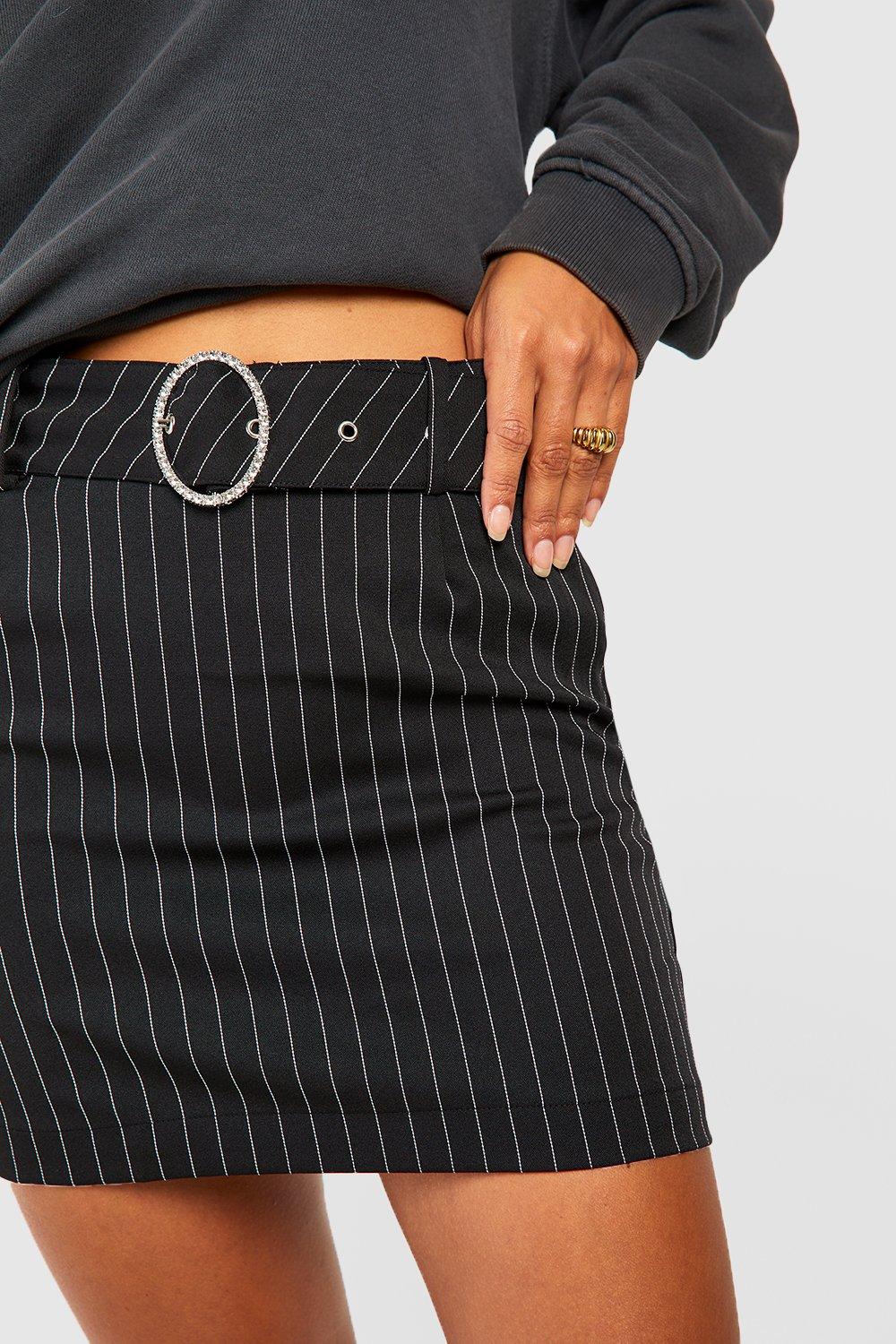 Pinstripe skirt hotsell