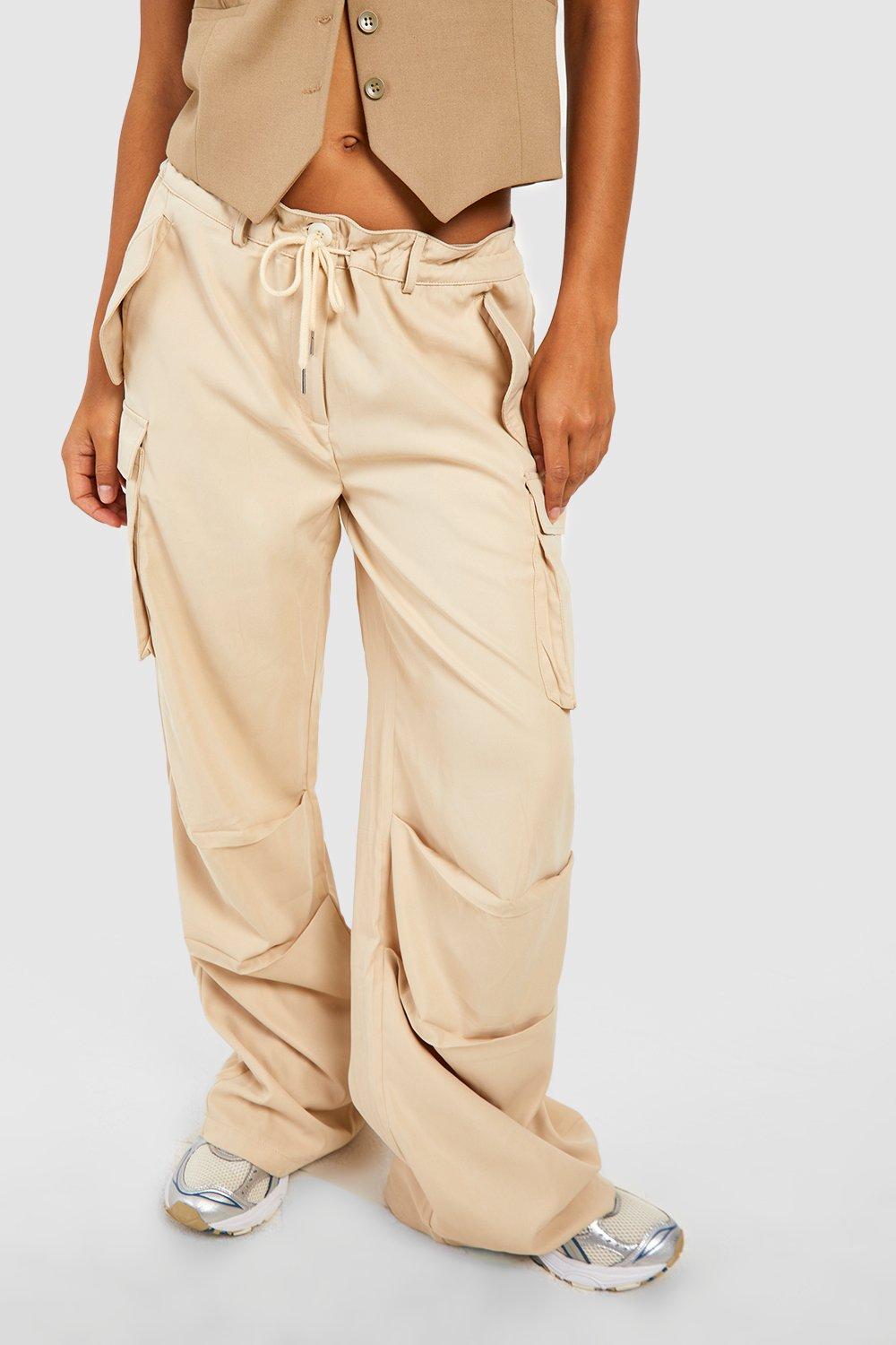 Cargo sales drawcord pants