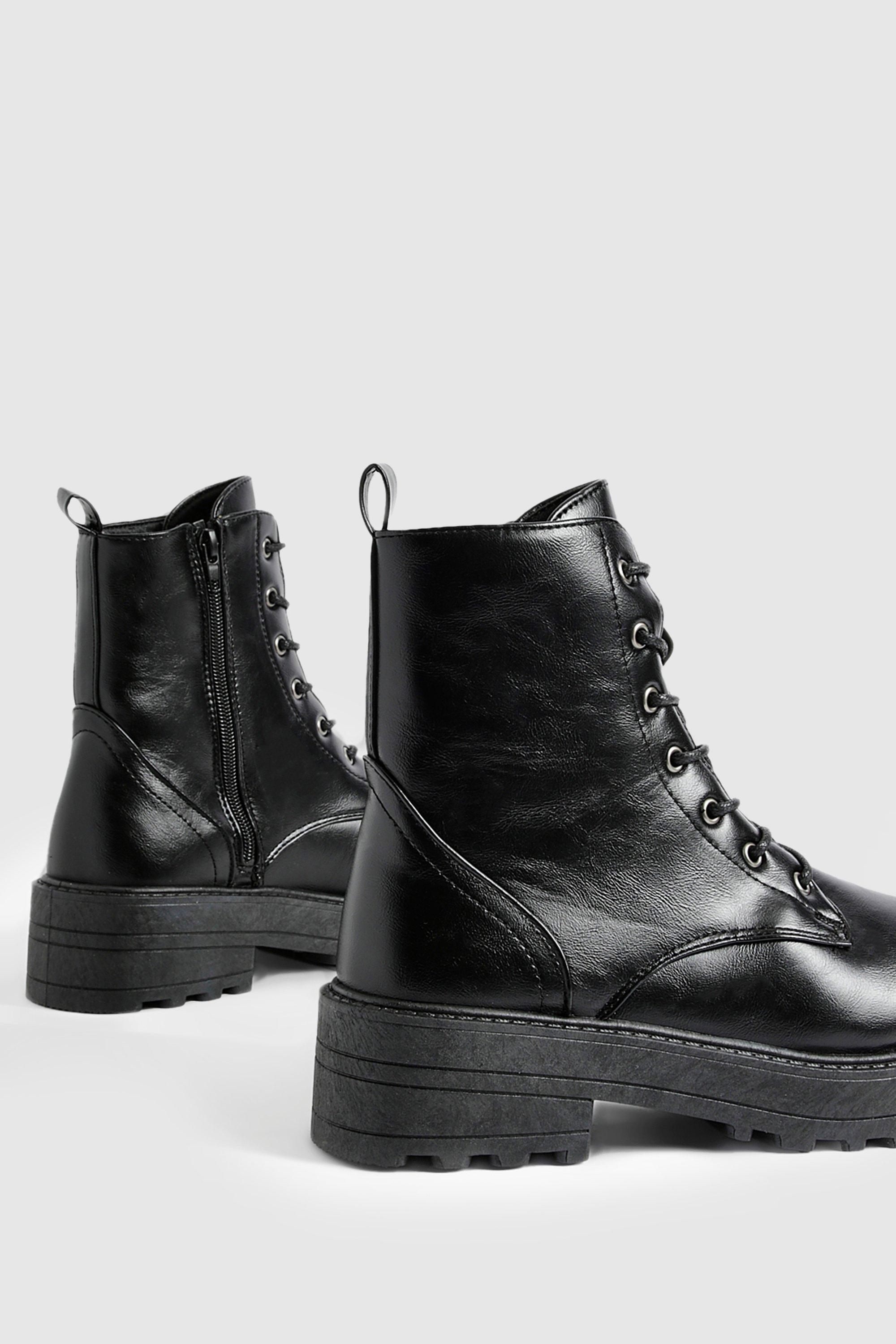 Wide width lace up boots sale