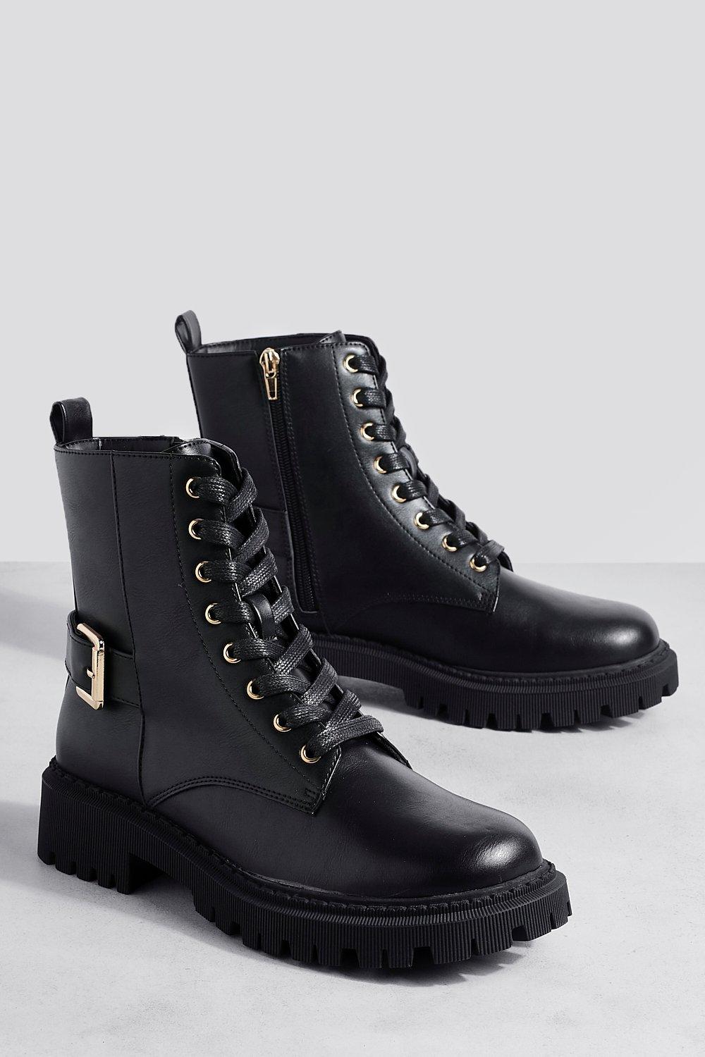 Boohoo clearance biker boots