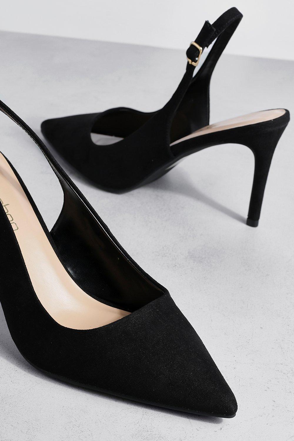 Scarpe decollete con tacco medio slingback
