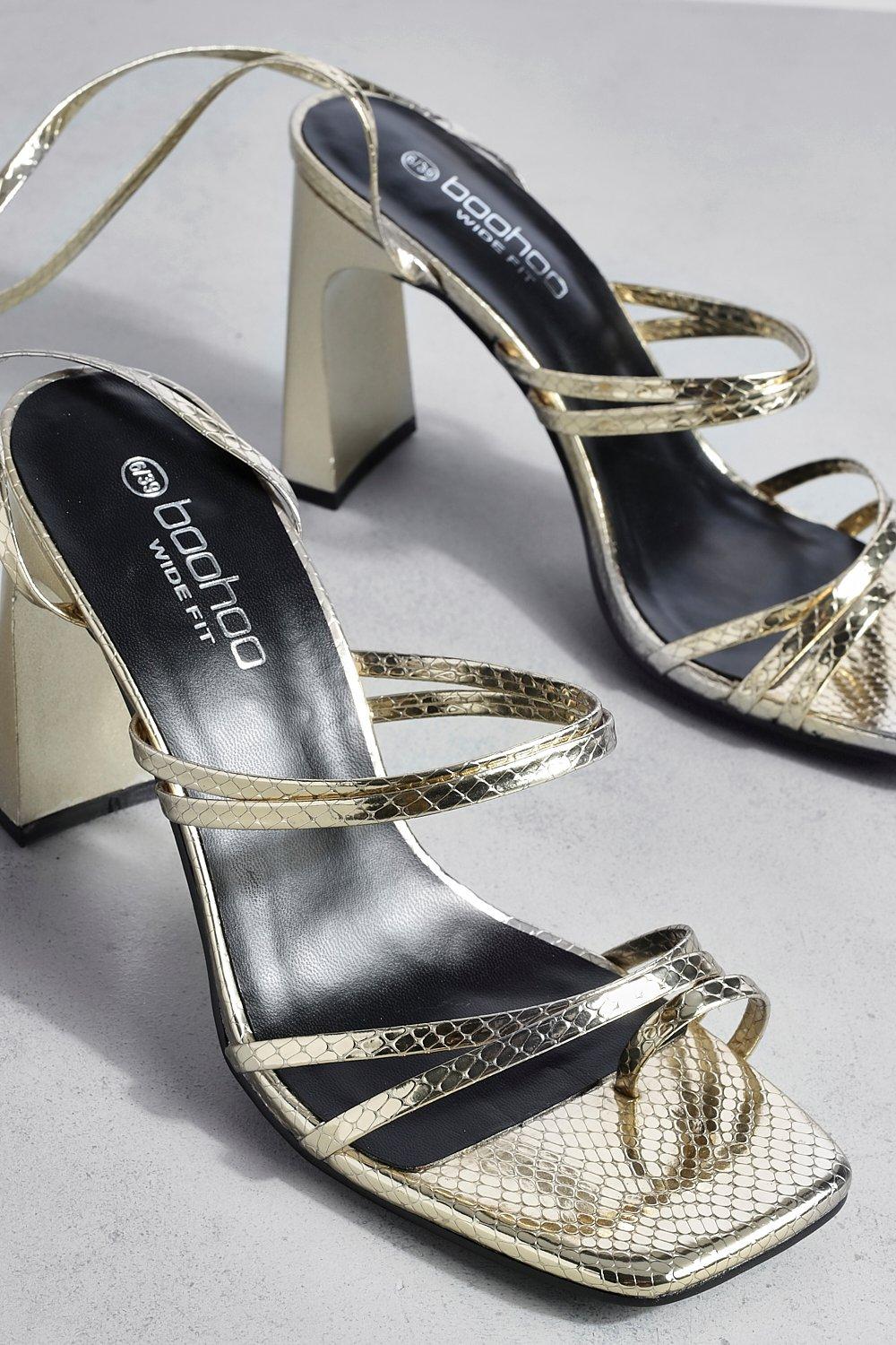 Boohoo 2024 gold heels