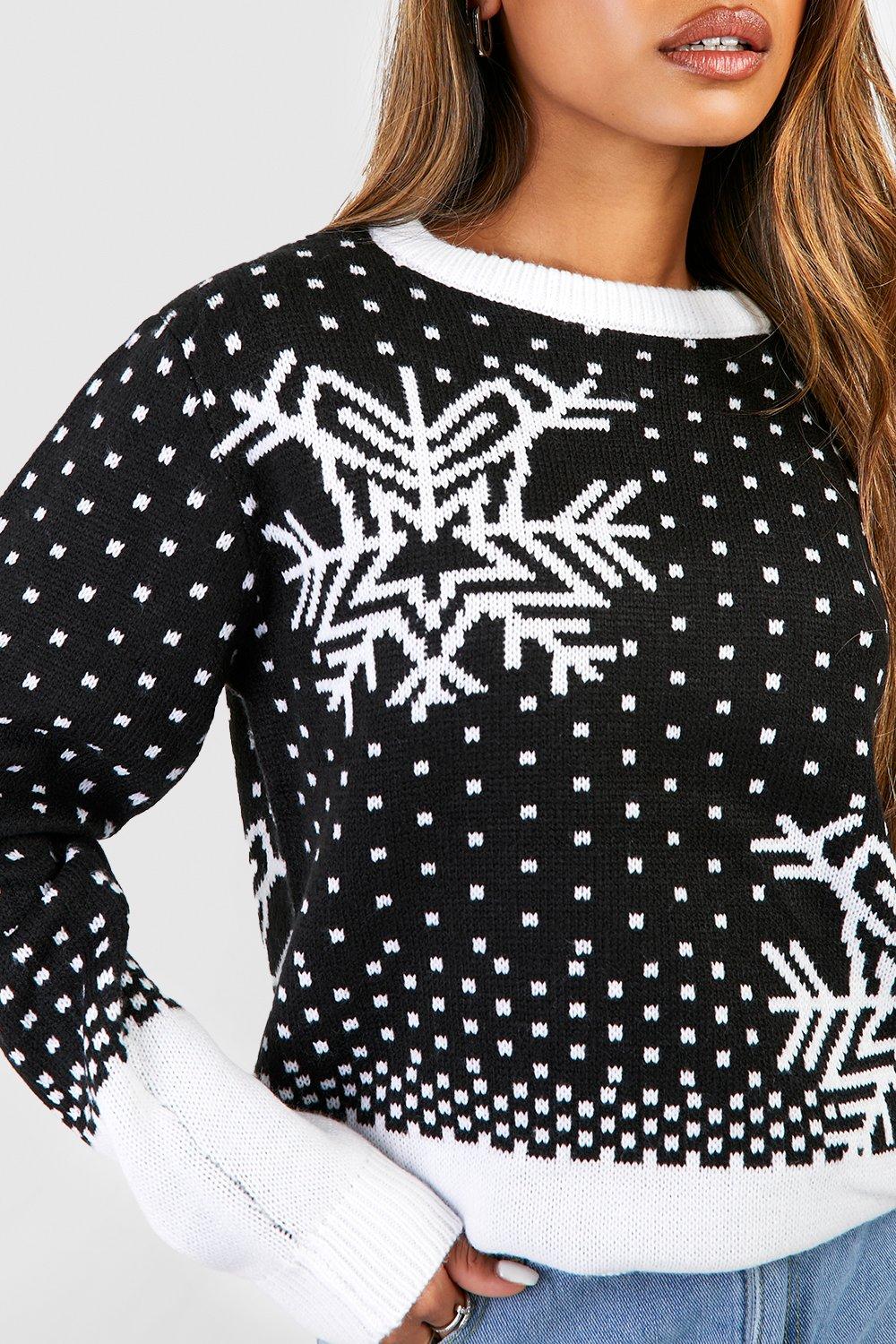 Snowflake on sale sweater womens