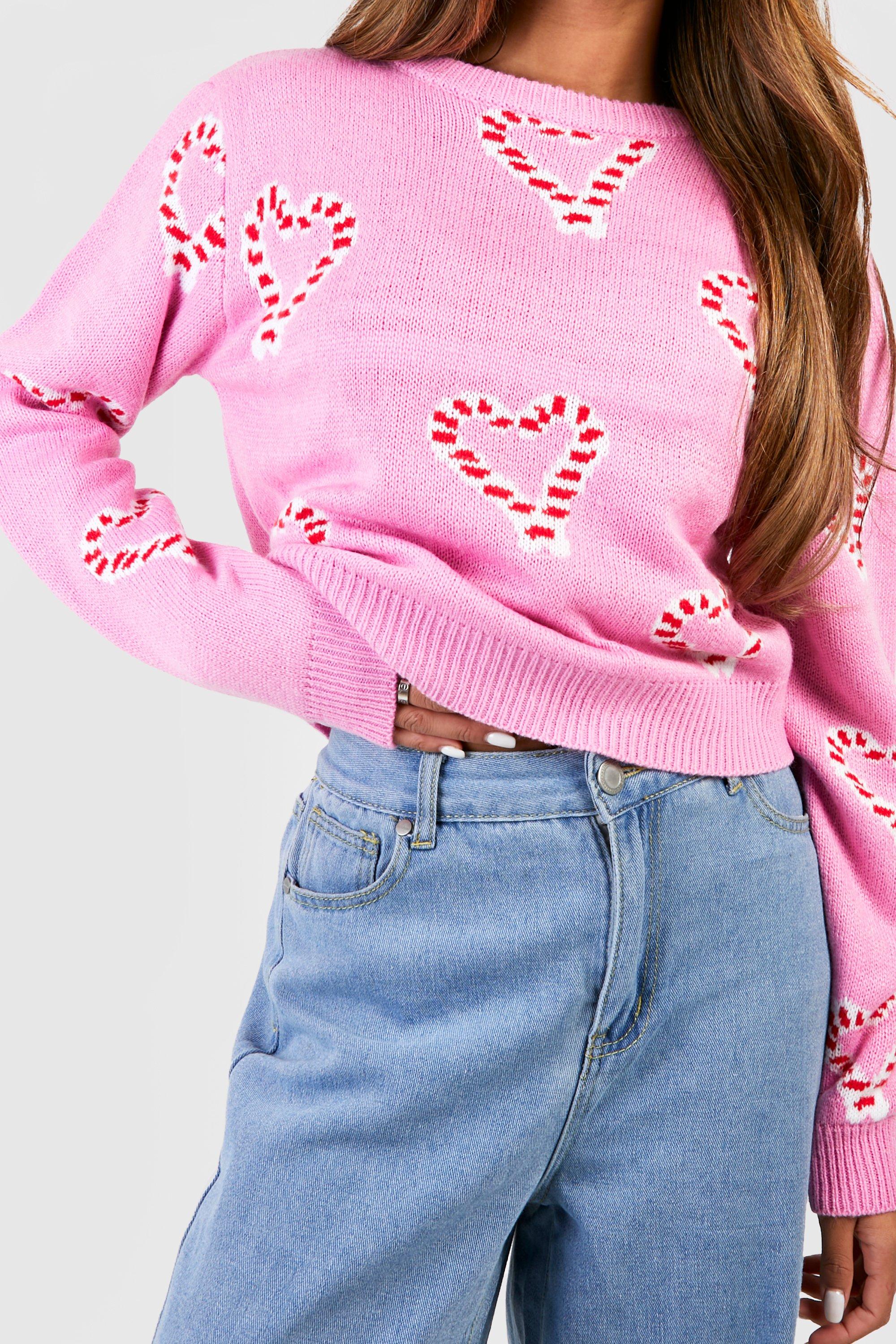 Pink heart sale jumper