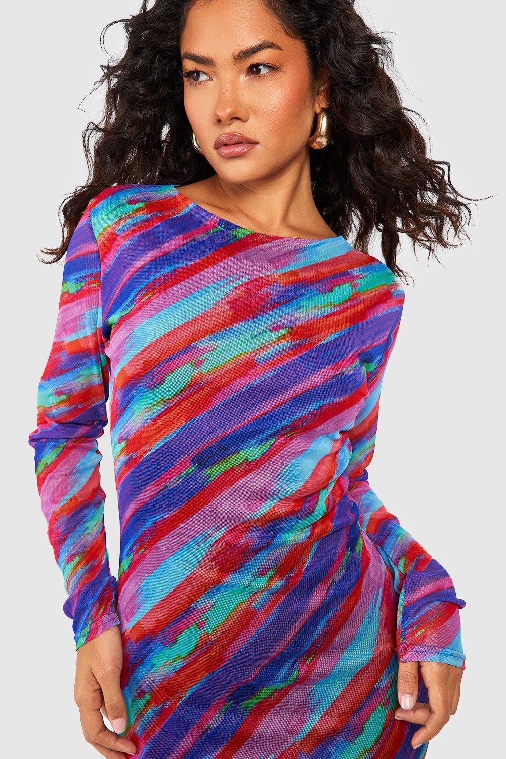 Warehouse rainbow shop sequin dress