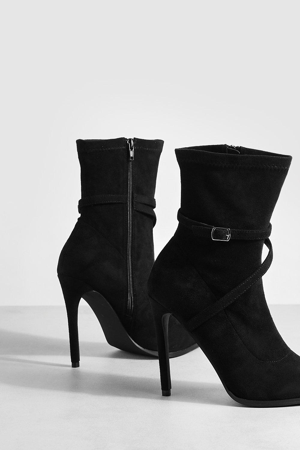 Buckle wrap 2024 ankle boots