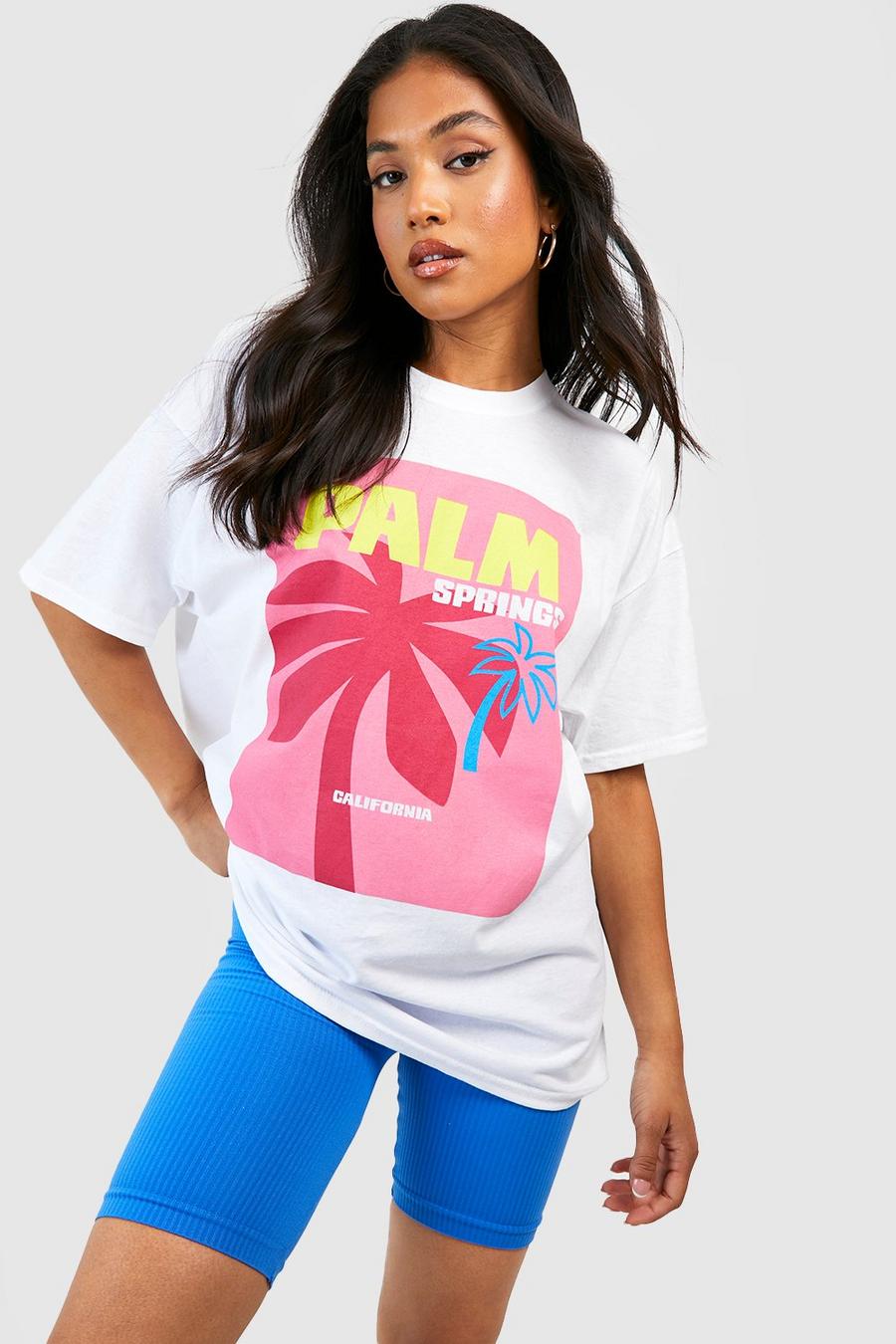Women's Petite Palm Springs T Shirt | Boohoo UK