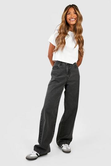 Black Basics High Waisted Boyfriend Jeans