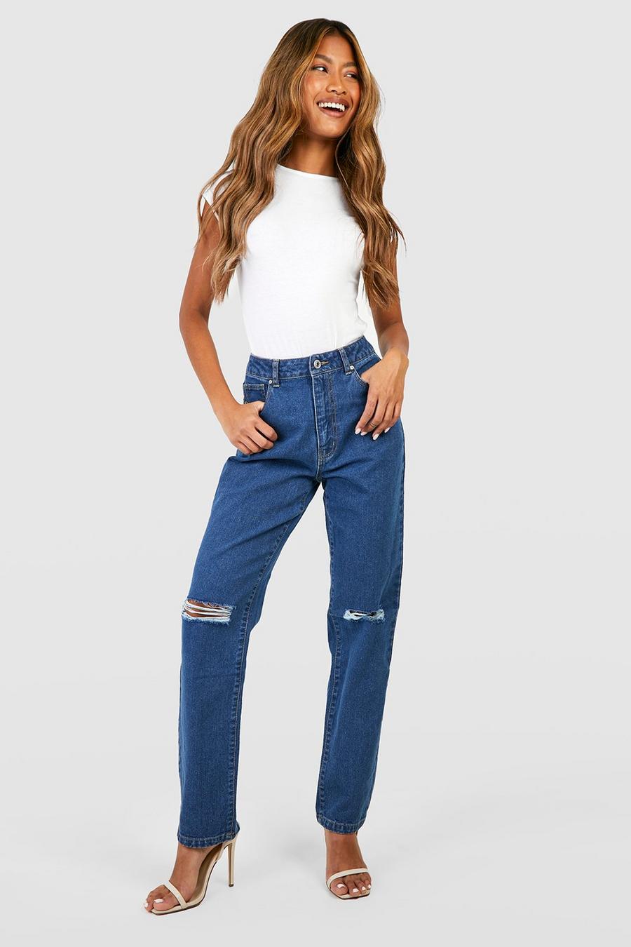 Indigo Blue Cropped Jeans - Women - Ready-to-Wear