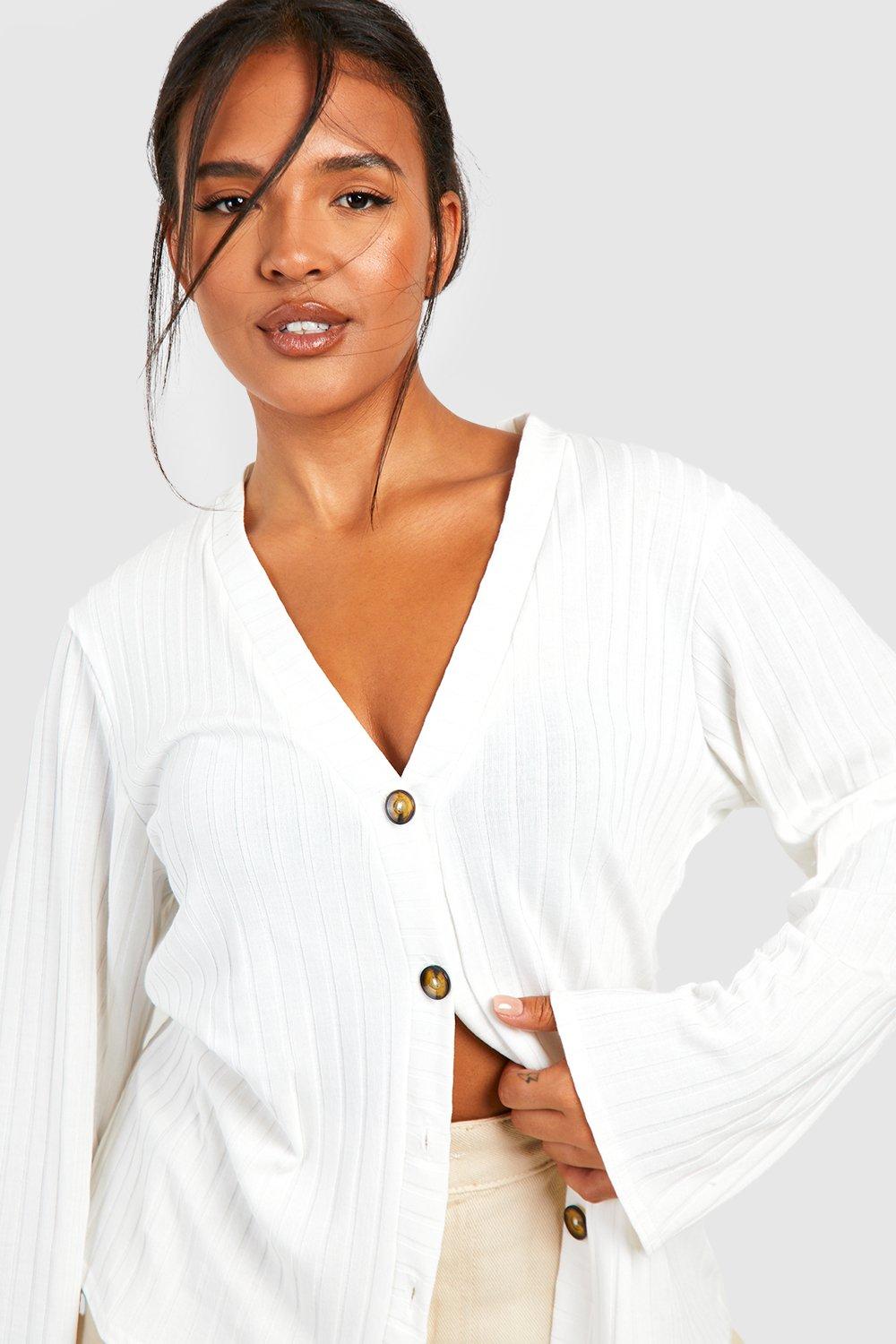 White 2025 cardigan boohoo