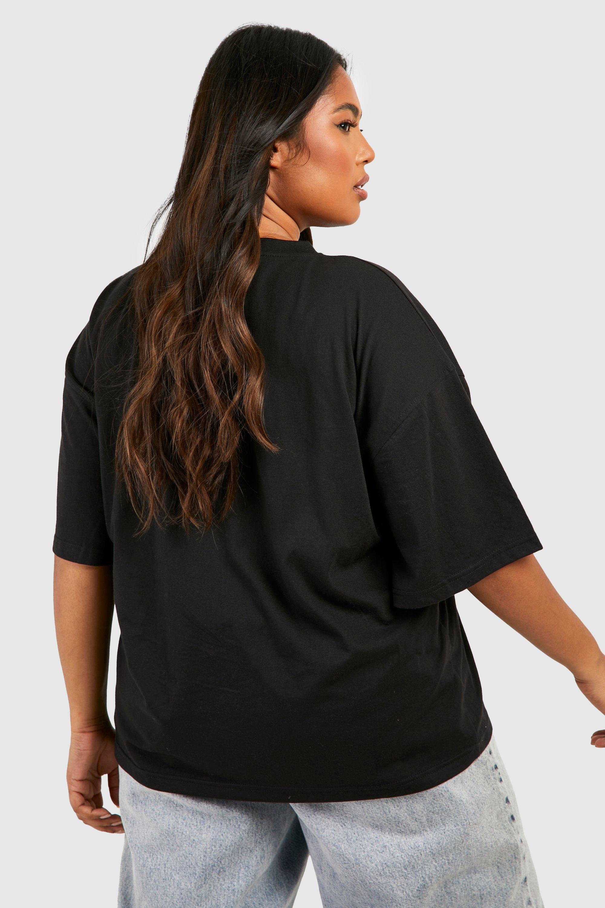 Boohoo plus size fashion t shirts