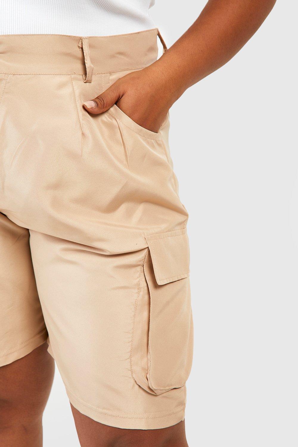 Womens plus hot sale cargo shorts