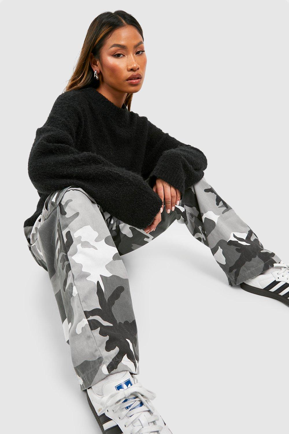 Boohoo store camo pants