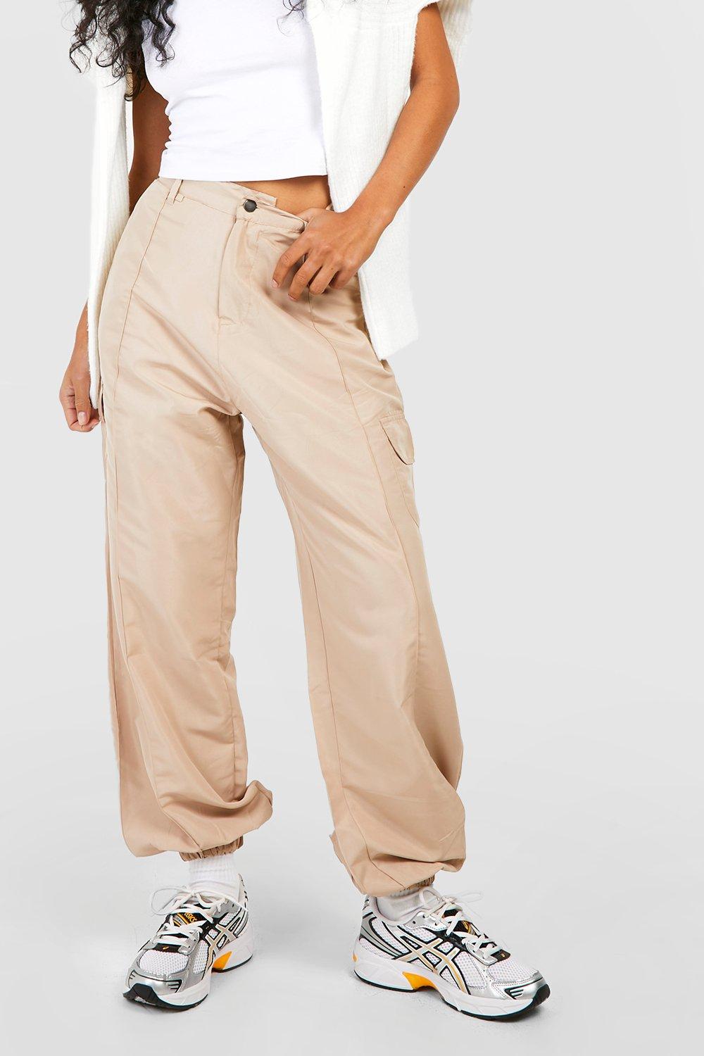 Tall Stone Cotton Cuffed Cargo Trousers