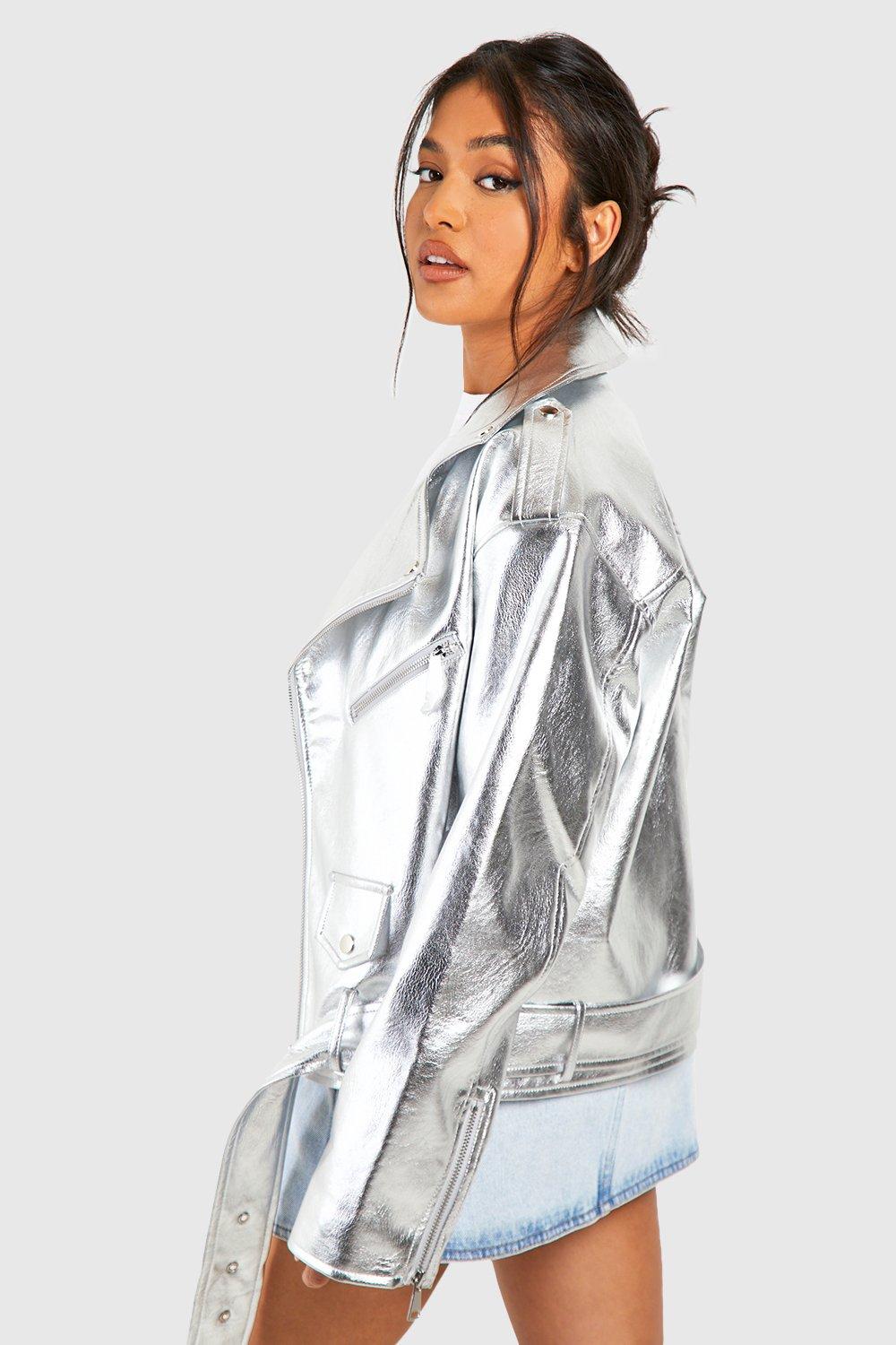 Boohoo 2025 silver jacket