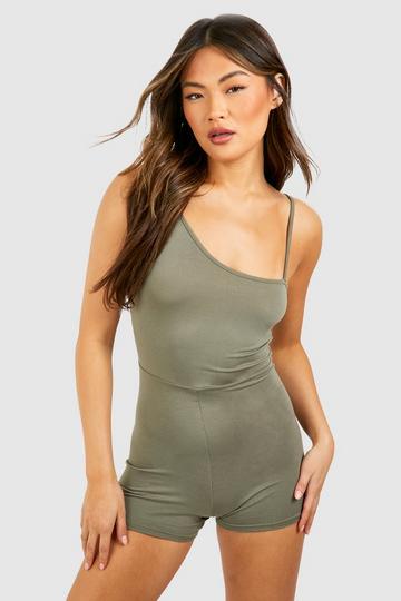 Asymmetric Unitard khaki