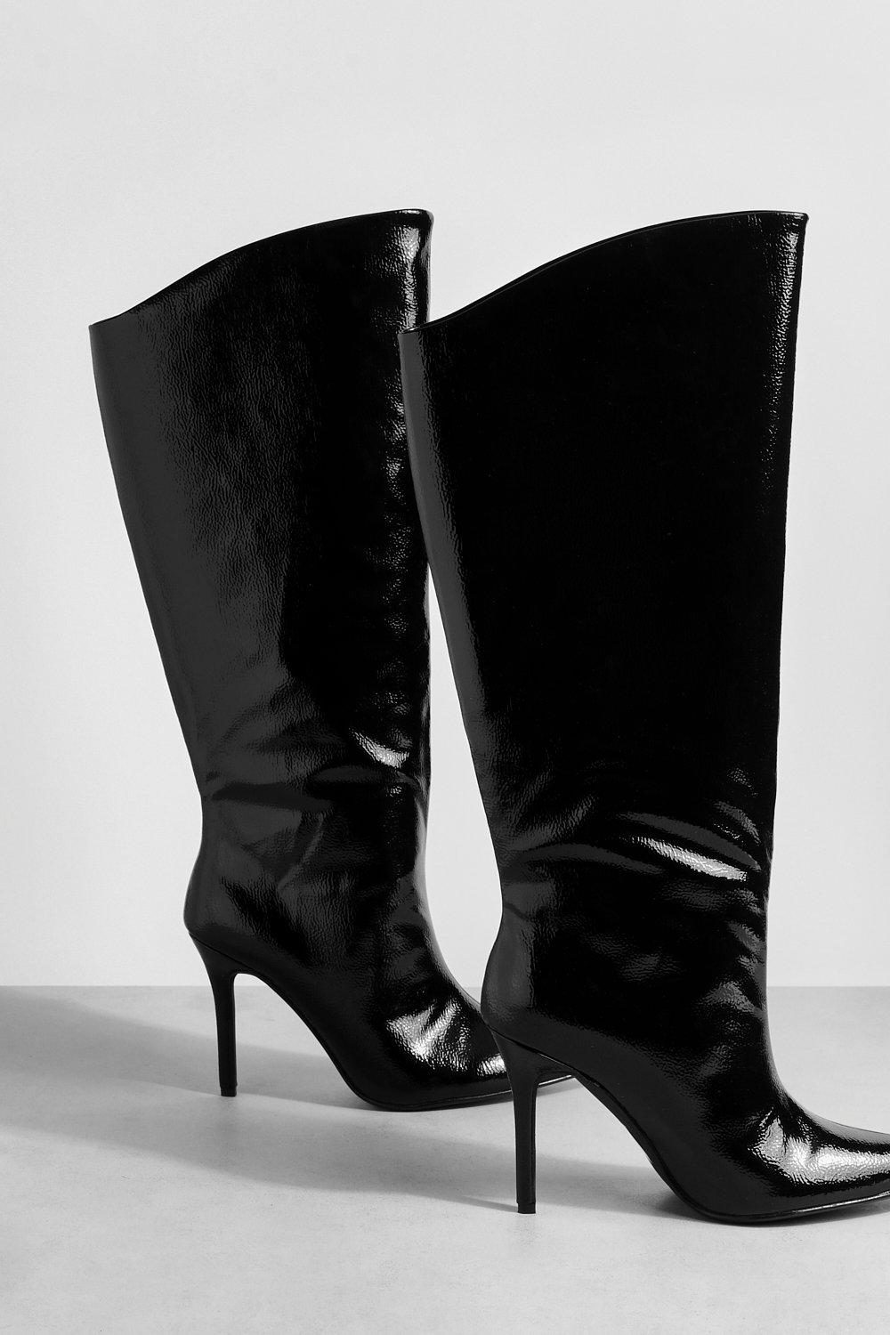 Stiletto knee high hot sale boots uk