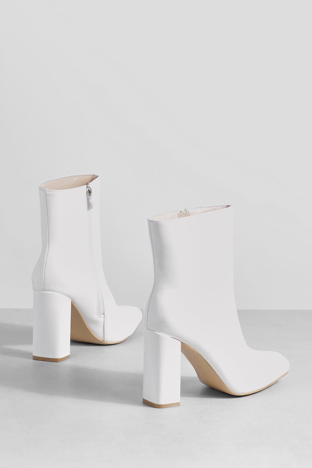 Boohoo white sale boots