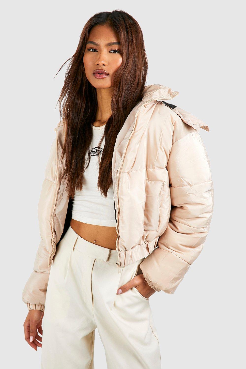 Stone cropped clearance puffer jacket