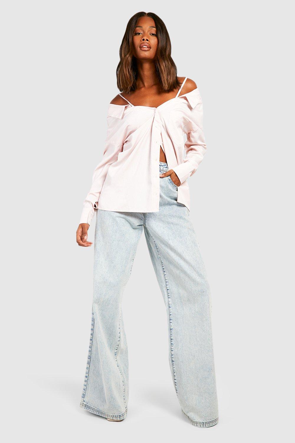 Oversized shirt off outlet the shoulder