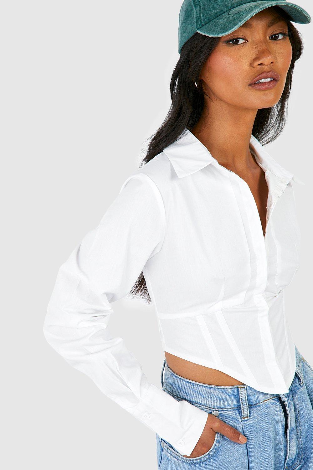 Corset Style Shirt boohoo IL