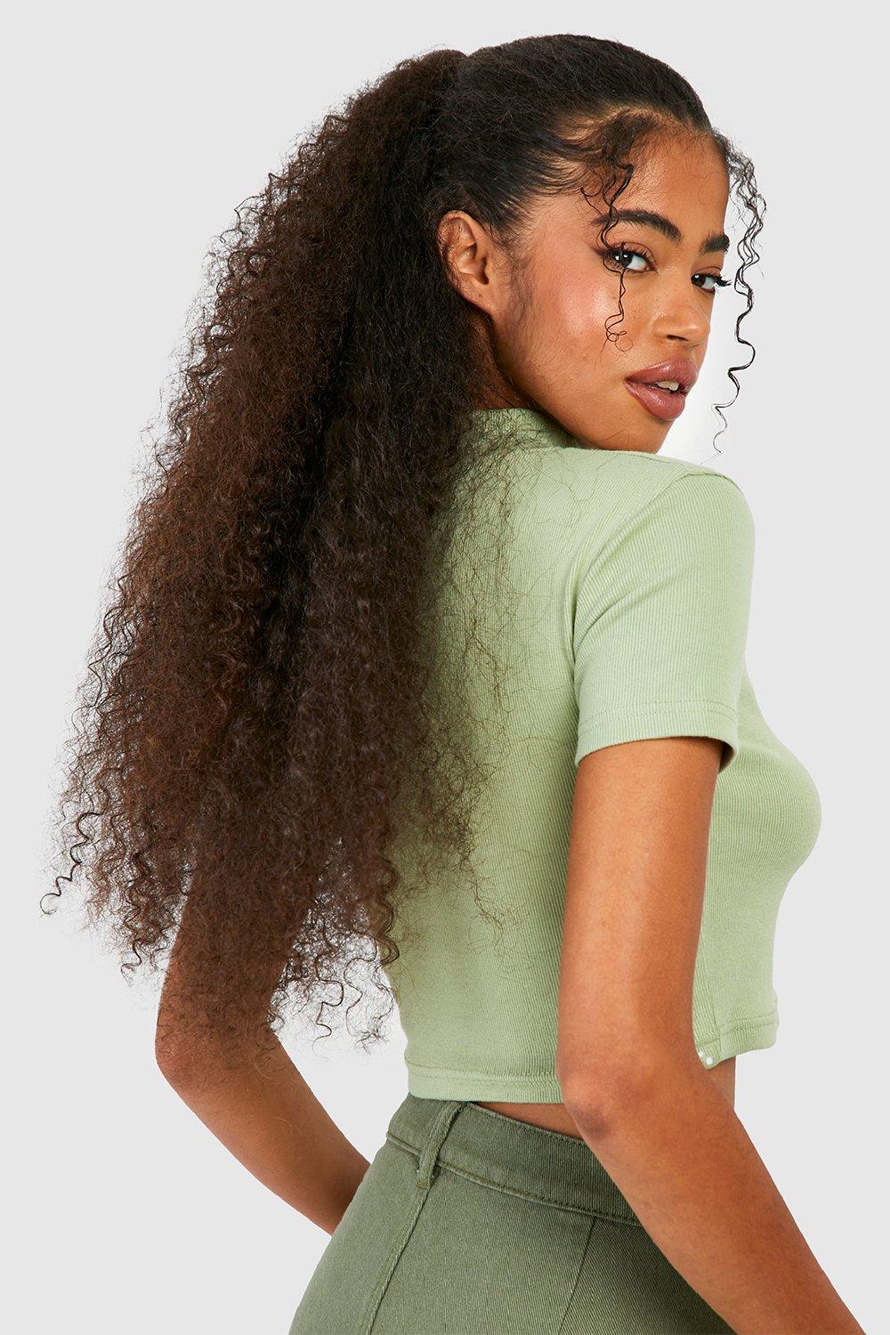 Boohoo on sale green tops