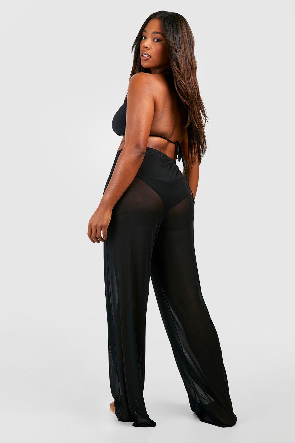 Plus size store cover up pants