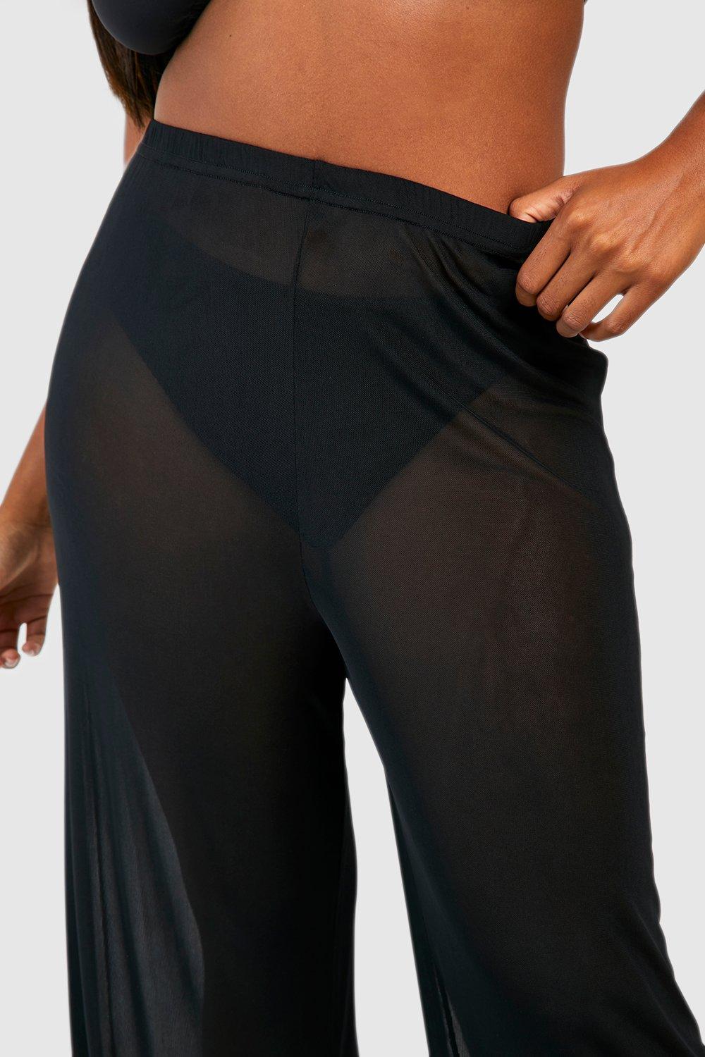 Plus size store mesh beach pants