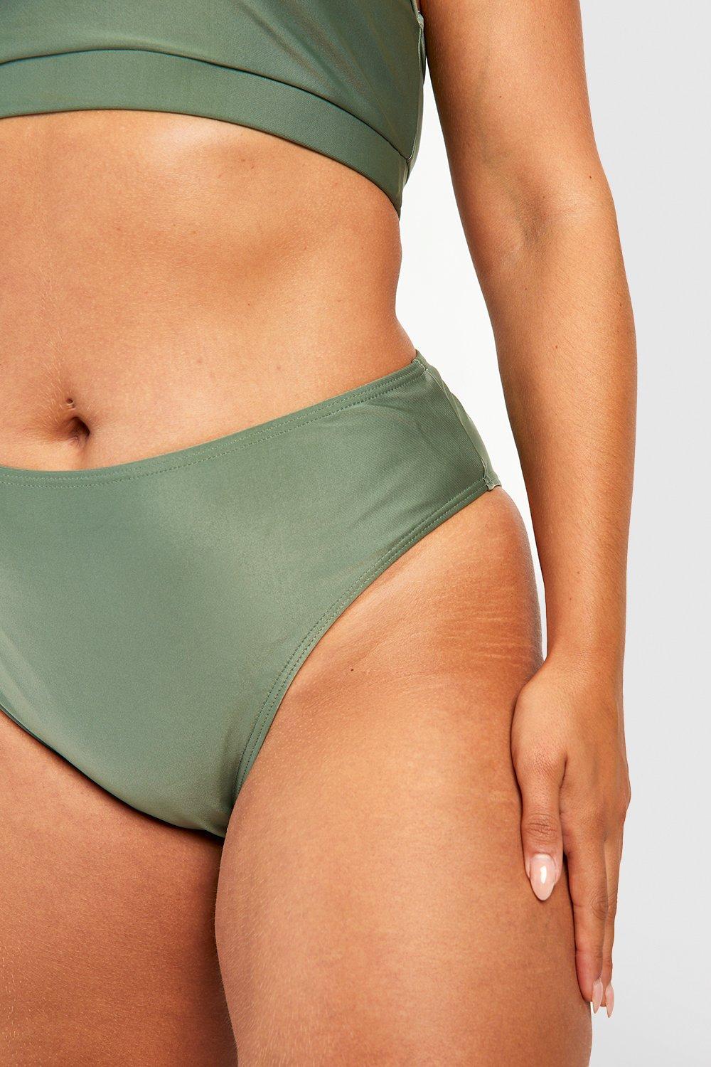 Khaki high sales waisted bikini