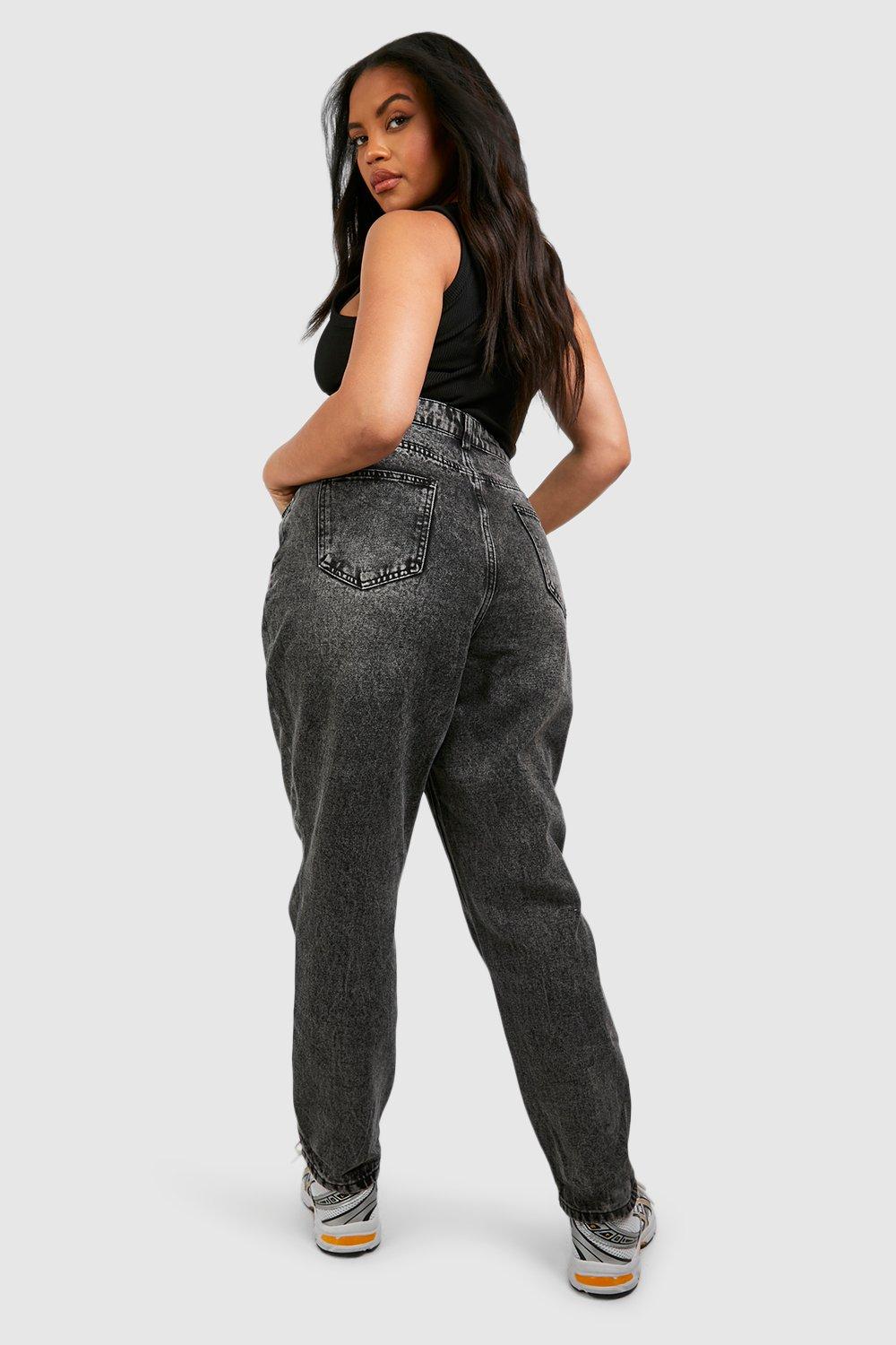 Jeans mom noir online femme