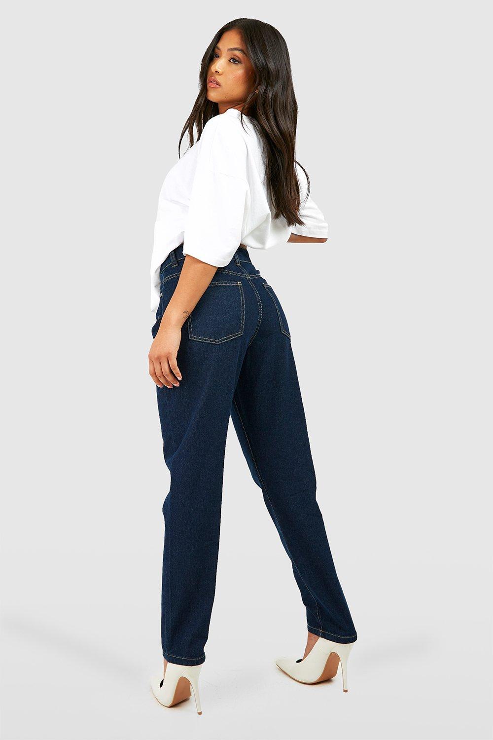 Boohoo petite mom store jeans