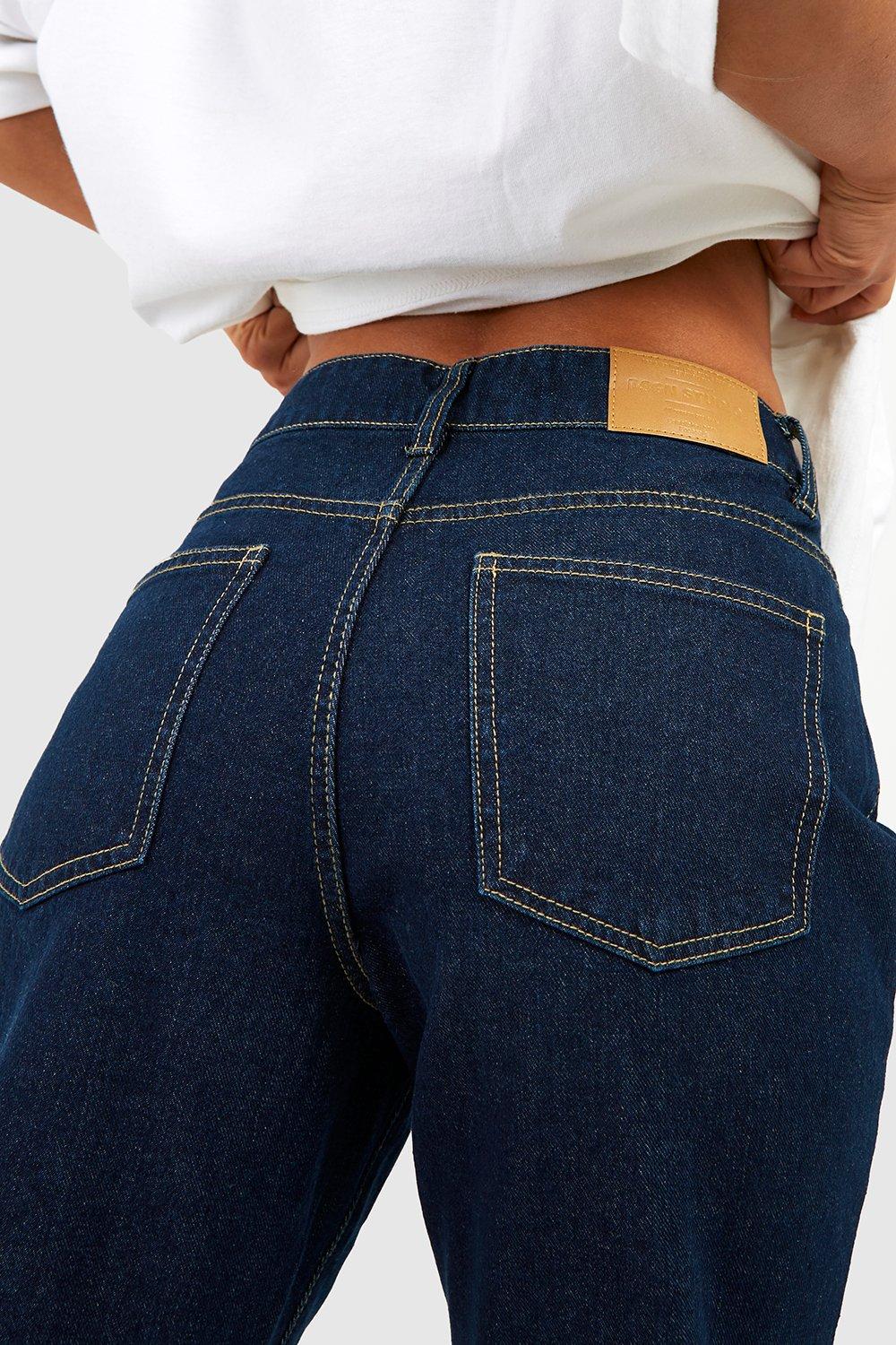 Petite high hot sale waisted mom jeans