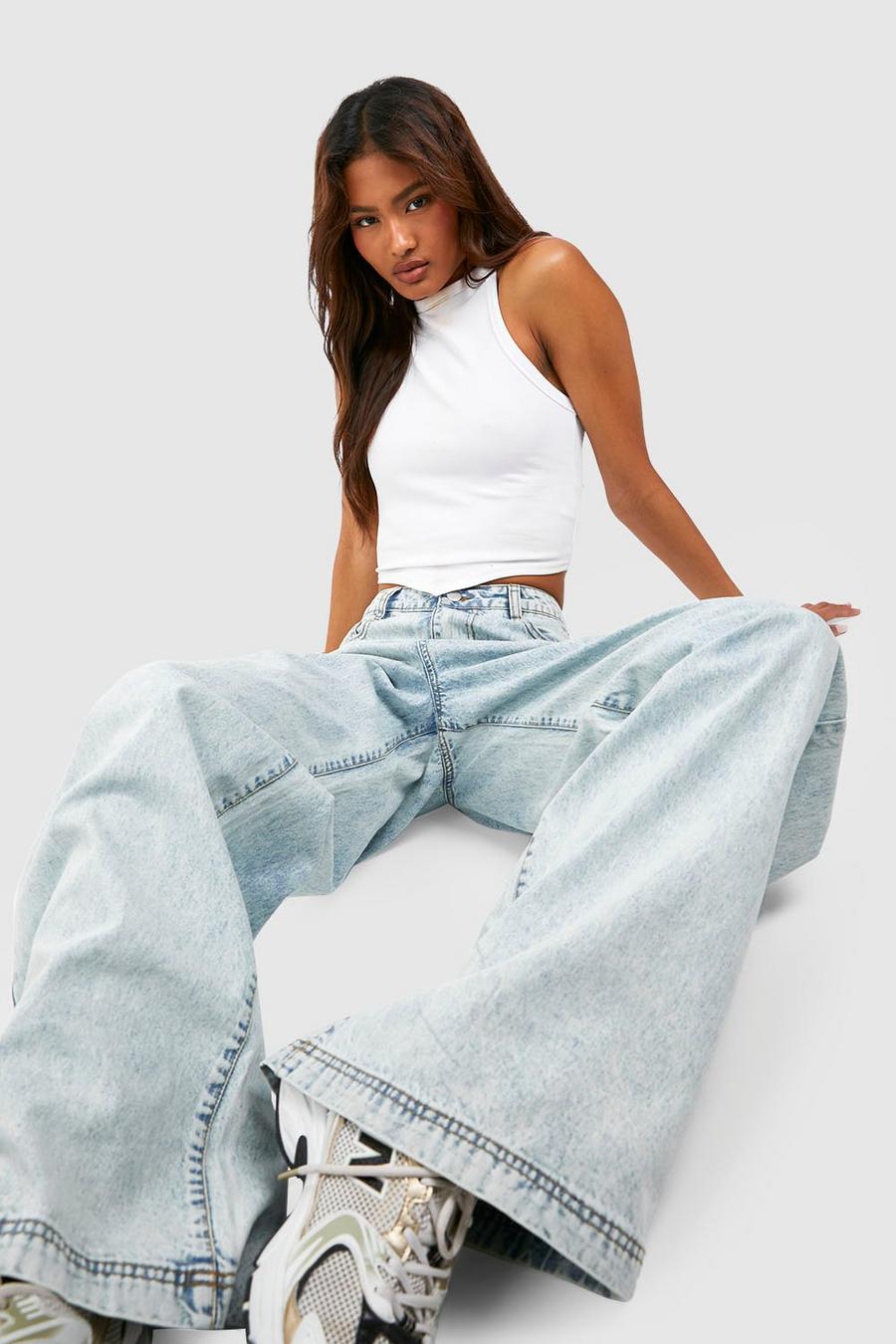 Stone Washed Jeans for Tall Women
