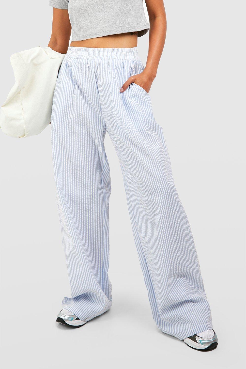 Stripe Wide Leg Pants