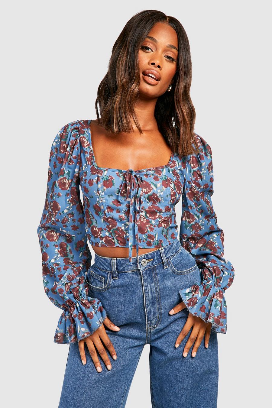 Floral Tops, Ditsy Floral Blouses & Shirts