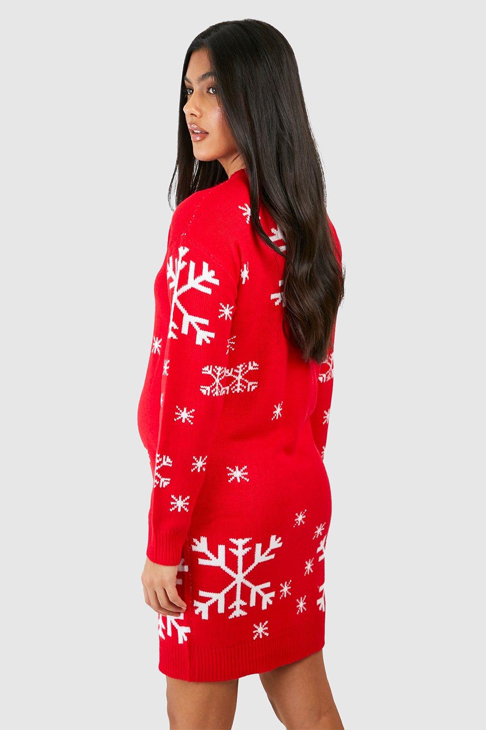 Maternity christmas sweater on sale dress