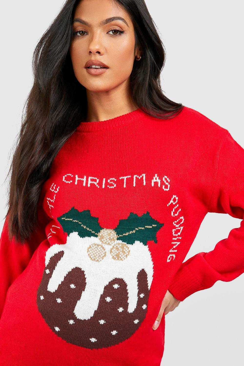 Maternity My Christmas Pudding Jumper boohoo