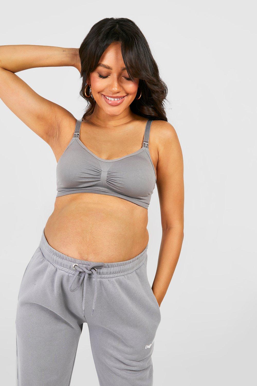 Maternity and nursing sports bra Woma grey