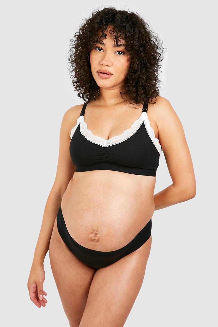 Buy Boohoo Pack Of 2 Maternity Cotton Nursing Bralettes In White