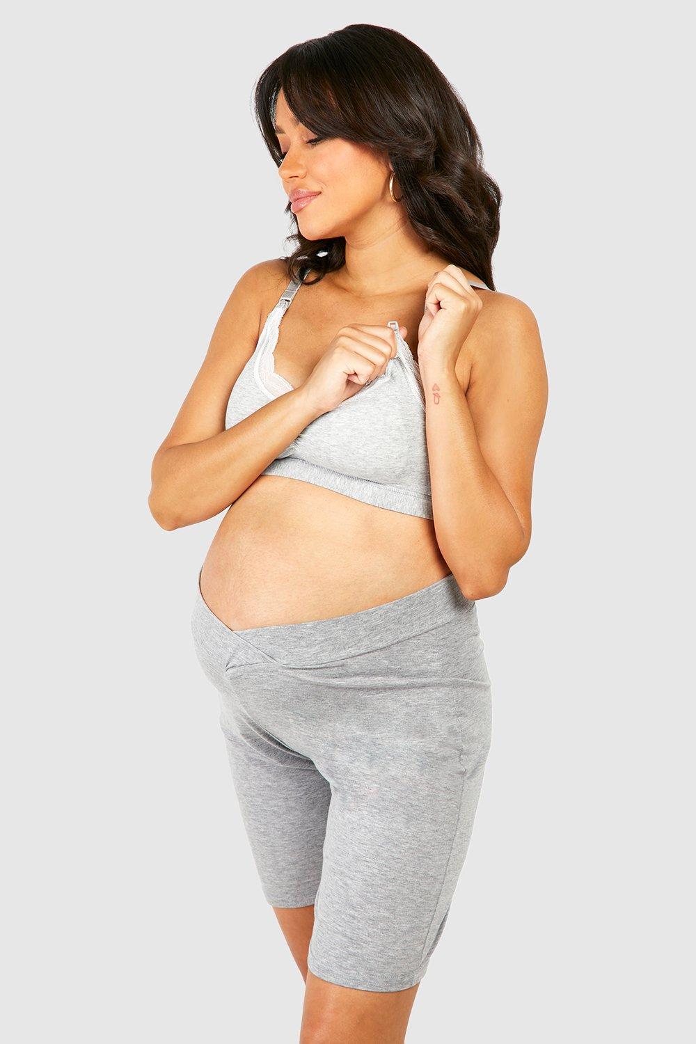 Buy Boohoo Maternity Nursing Bra In Grey