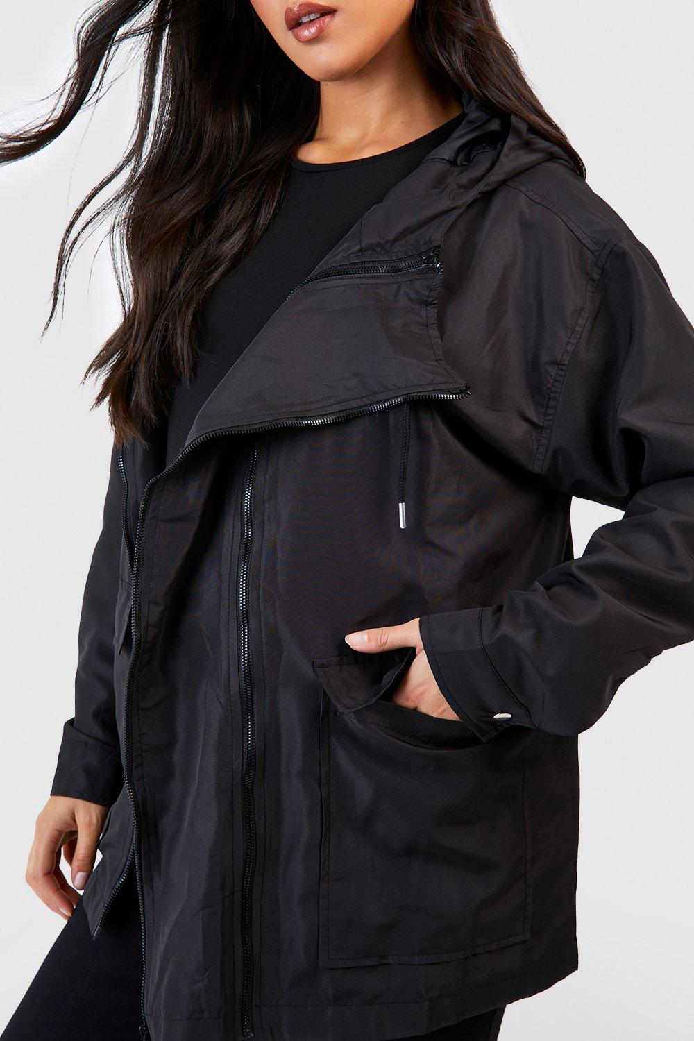 Boohoo store waterproof coat